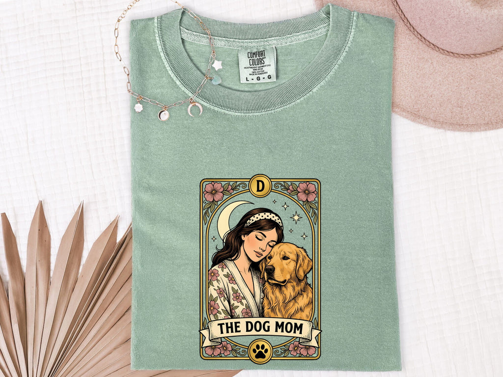 Vintage Dog Mom Shirt, Floral Dog Lover Graphic Tee