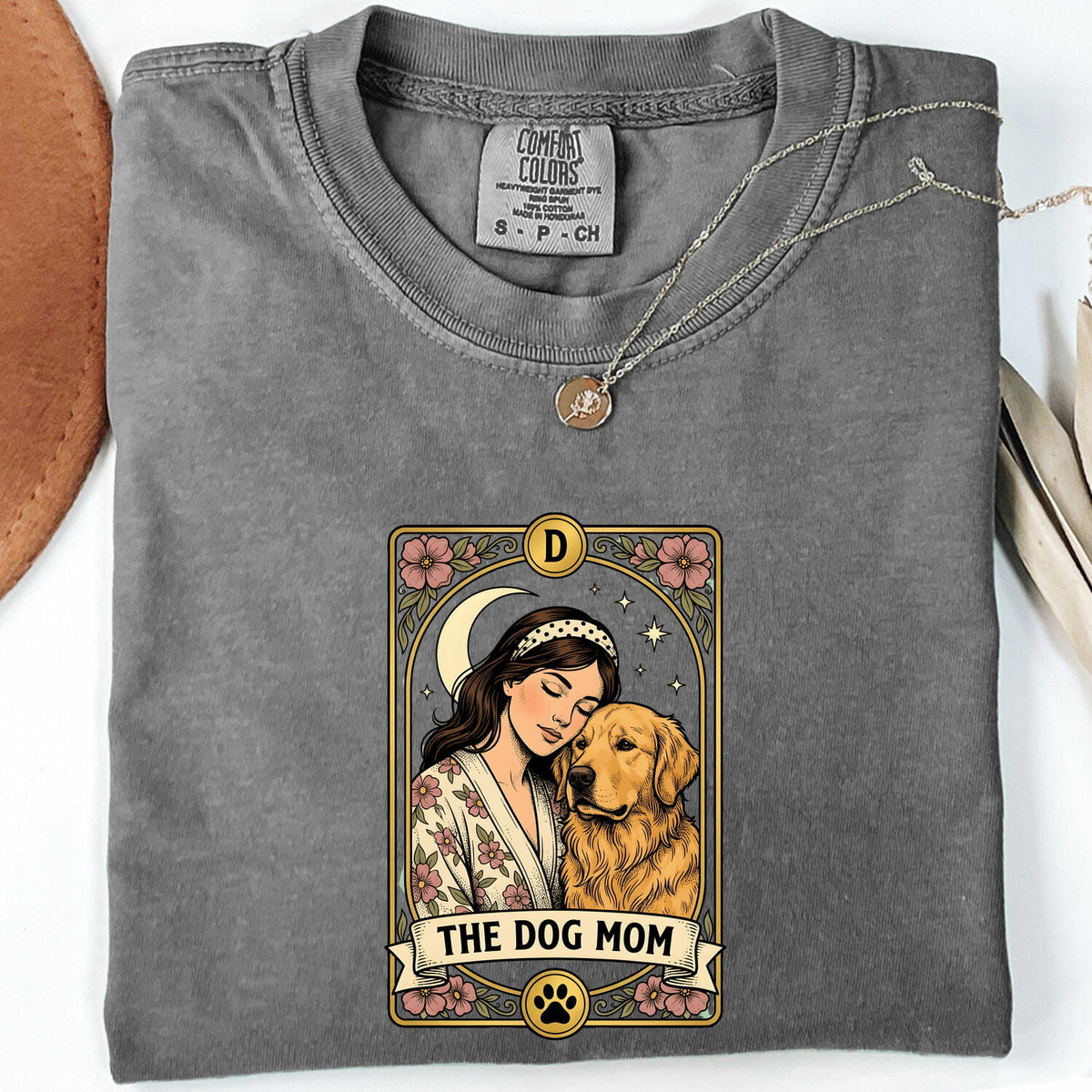 Vintage Dog Mom Shirt, Floral Dog Lover Graphic Tee