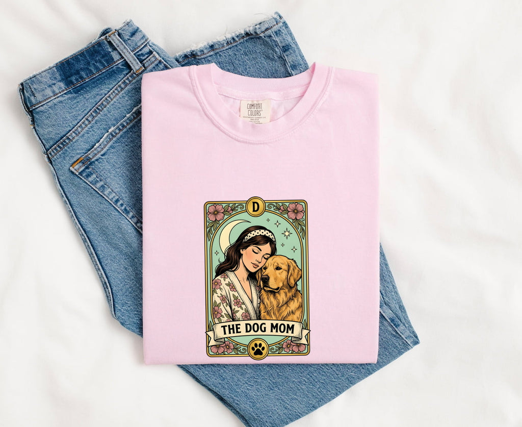 Vintage Dog Mom Shirt, Floral Dog Lover Graphic Tee