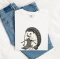 Knitting Hedgehog Shirt, Cute Animal Knitter Tee