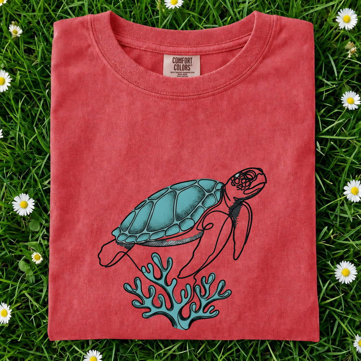 Sea Turtle Shirt, Coastal Ocean Lover Graphic Tee