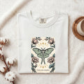 Luna Moth Shirt, Trust Your Intuition Floral Tee