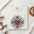 Sacred Heart Shirt, Radiant Red Heart Graphic Tee