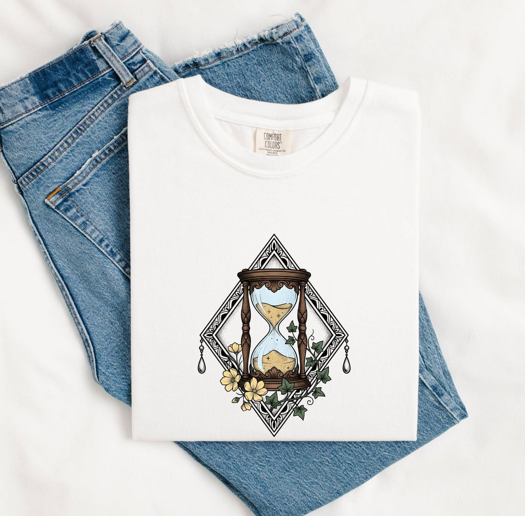 Floral Hourglass Shirt, Vintage Boho Graphic Tee
