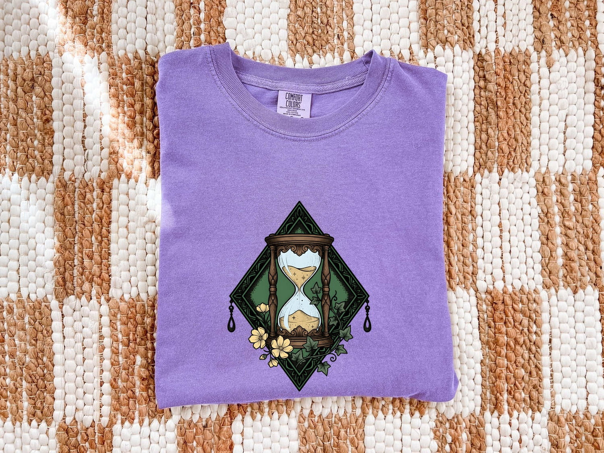 Floral Hourglass Shirt, Vintage Boho Graphic Tee