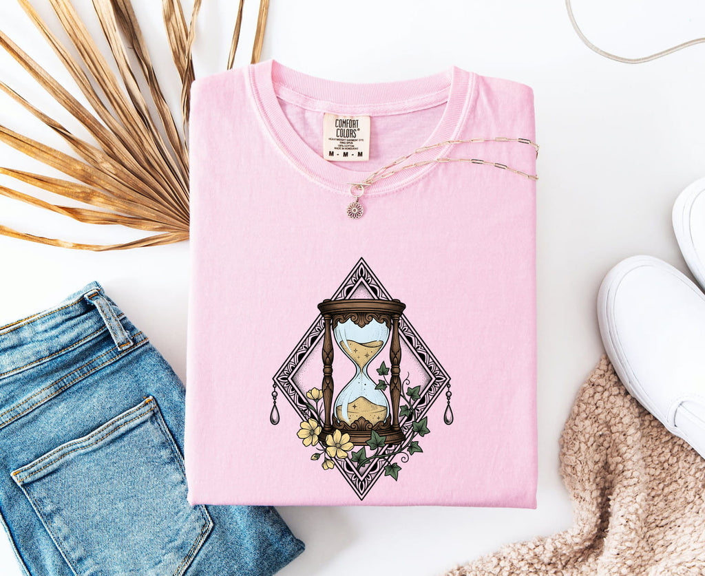 Floral Hourglass Shirt, Vintage Boho Graphic Tee