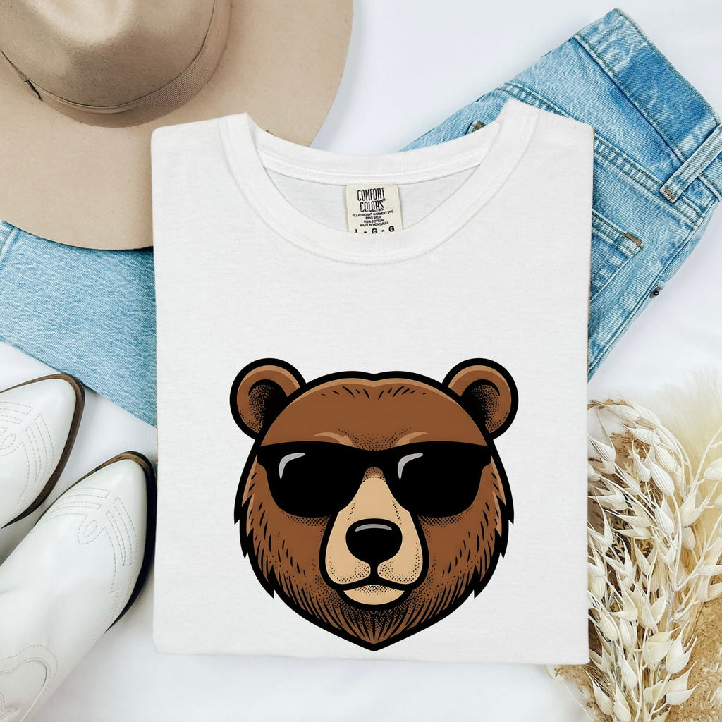 Cool Bear Shirt, Funny Sunglasses Wildlife Graphic Tee