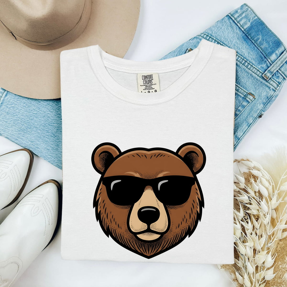Cool Bear Shirt, Funny Sunglasses Wildlife Graphic Tee