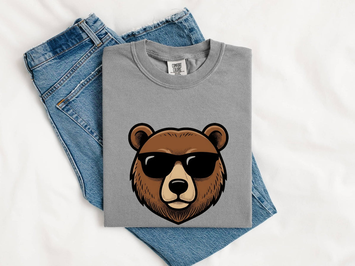 Cool Bear Shirt, Funny Sunglasses Wildlife Graphic Tee