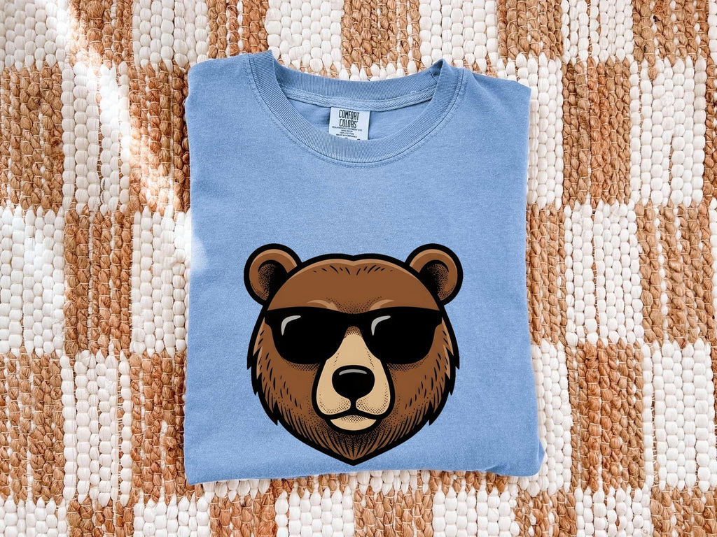Cool Bear Shirt, Funny Sunglasses Wildlife Graphic Tee