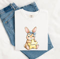 Cute Watercolor Bunny Shirt, Pastel Rabbit Graphic Tee