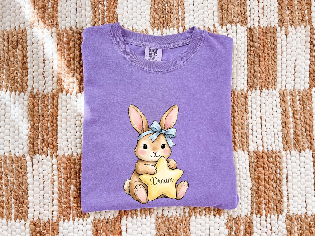 Cute Watercolor Bunny Shirt, Pastel Rabbit Graphic Tee