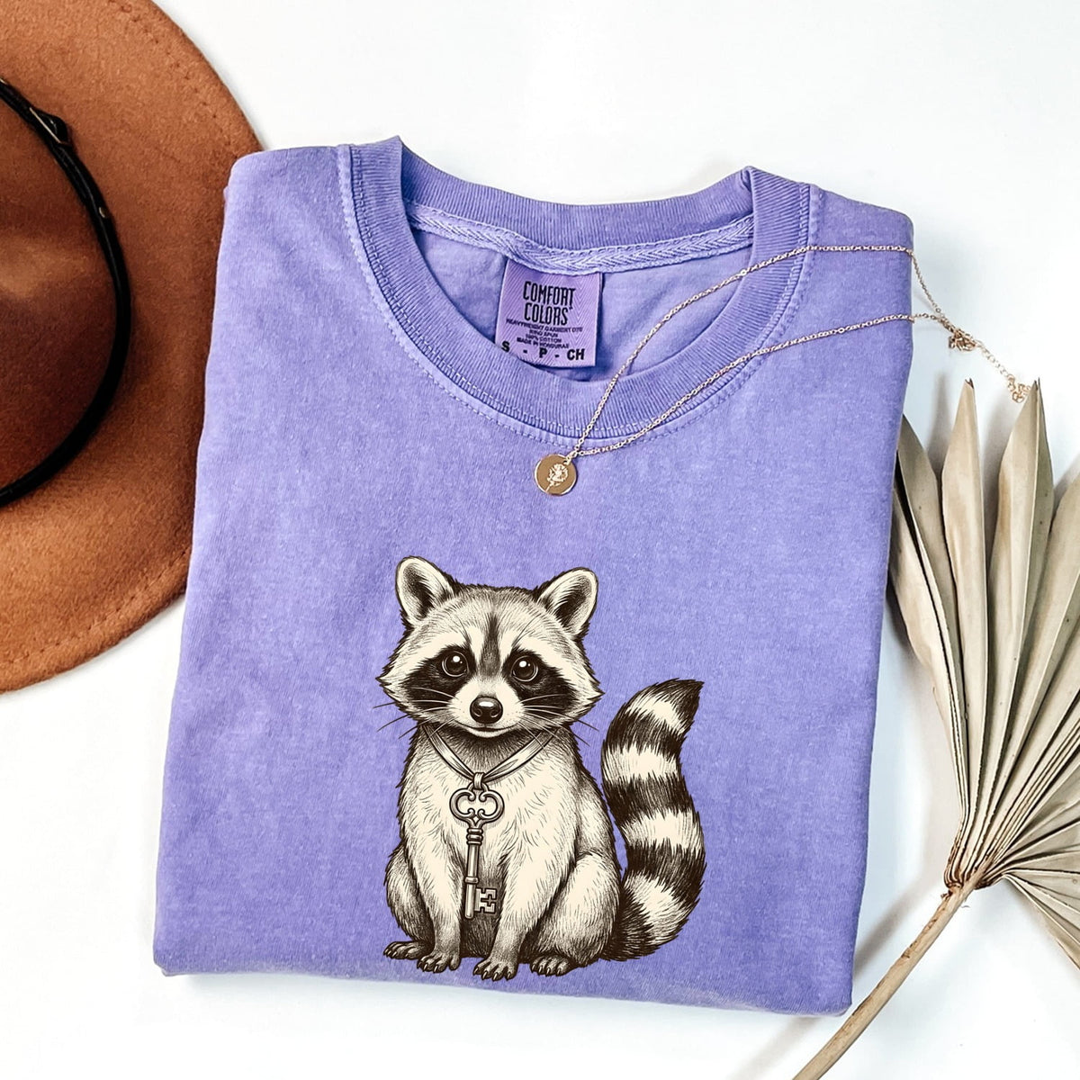 Cute Raccoon Shirt, Vintage Woodland Animal Graphic Tee