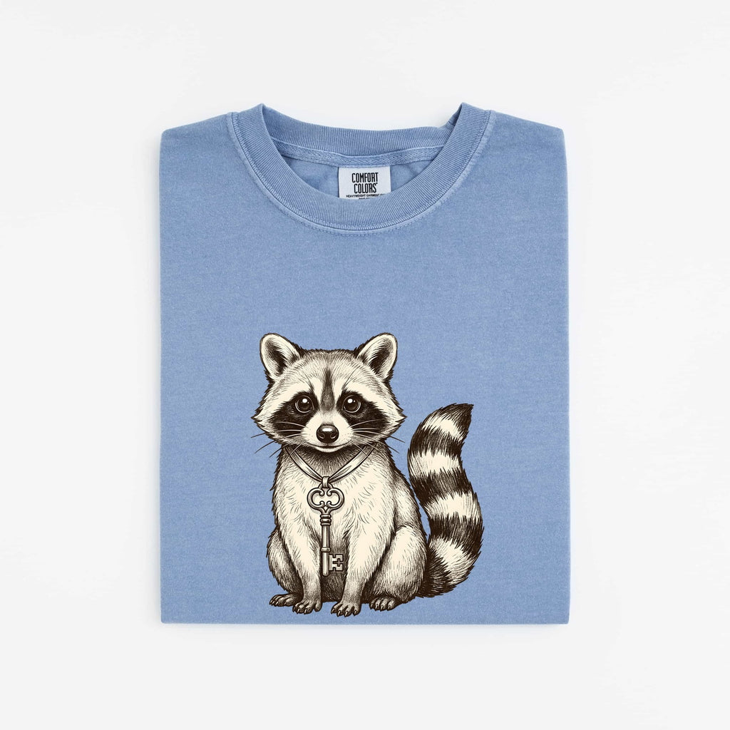 Cute Raccoon Shirt, Vintage Woodland Animal Graphic Tee