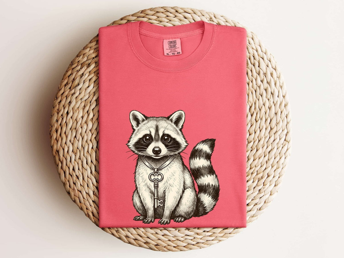 Cute Raccoon Shirt, Vintage Woodland Animal Graphic Tee